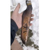 ВЕПР авторський ніж ручної роботи майстра Leo Knife, сталь Х12МФ в обкладках нержавіючого дамаску, 60 HRC, купити замовити в Україні